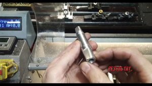 Ось под квадрат из дюралюминия. Коротыш #токарка #токарьпедальный