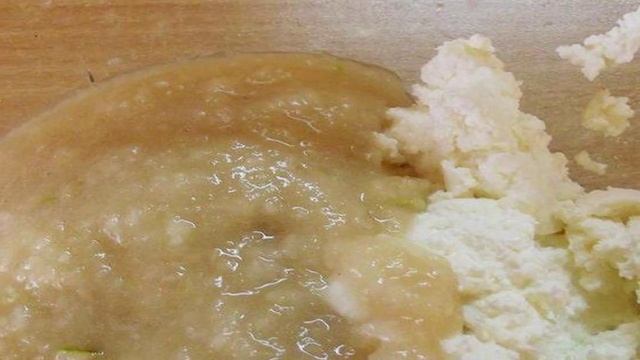 Виноградный десерт из творога