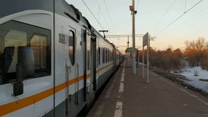 Электропоезд ЭП2Д-0117 ЦППК платформа Орудьево 20.03.2022