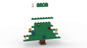 LEGO. Как построить Рождественскую елку на рождество из лего.Полибег40002 #lego #tutorial#bricklady