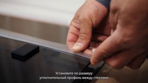 Установка( монтаж) складной 4-ёх секционной стеклянной шторки для ванной MAYBAH GLASS