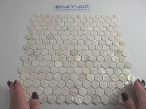 Мозаика HEXAGON WHITE SHELL