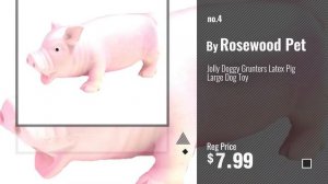 Top 5 Dog Toys Pig [2018 Best Sellers]: Multipet's 9-Inch Latex Polka Dot Globlet Pig Dog Toy,