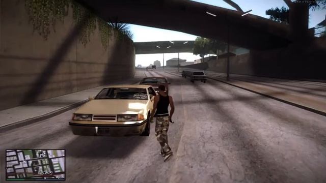 Сумасшедший афроамериканец сбивает всё и вся на улицах Лос-Сантоса. Смотреть без регстрации и смс)) смотреть онлайн