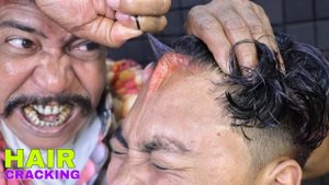 Old School Hair Cracks By Asim | ASMR Head Massage,Neck Cracking,Scalp Scratching,Body Massage ASMR