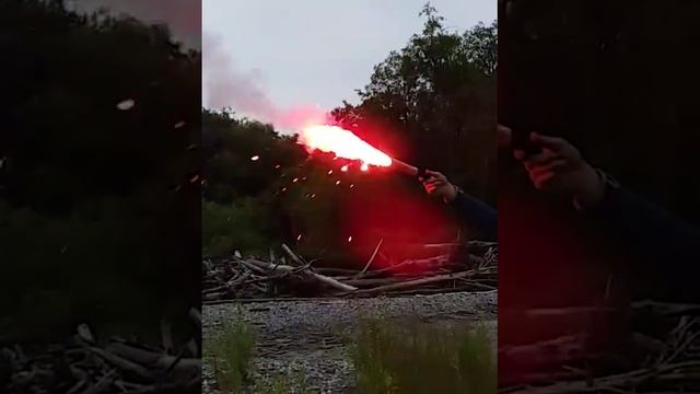 Фальшфейер от медведя на Камчатке. Часть 2. Горение и безопасность. Экологическое просвещение