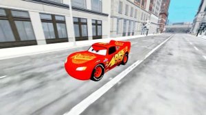 Epic Escape of Lightning McQueen from Giant Colorful Lightning McQueen Monster Beamng Drive