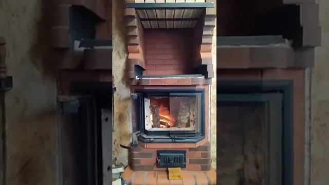 Растопка печи Шведка и её полный вид