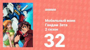 Мобильный воин Гандам Зета Два 32 серия (аниме-сериал, 1986)