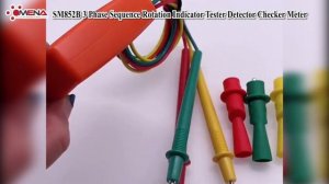 SM852B 3 Phase Sequence Rotation Indicator Tester Detector Checker Meter