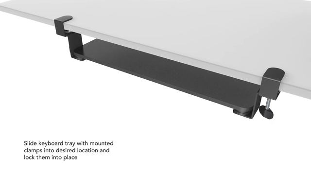 Clamp-On Adjustable Keyboard and Mouse Tray | Installation Video (MI-7147)