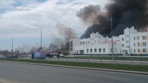 Крупный пожар в Волжском районе