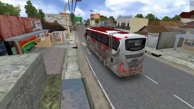 Indonesia bus simulator driving on mountain #trending #bus#foryou #viralvideo