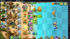Растение против Зомби 2/PvZ2 Adventure Big Wave Beach Day 14/Большая Пляжная Волна День 14