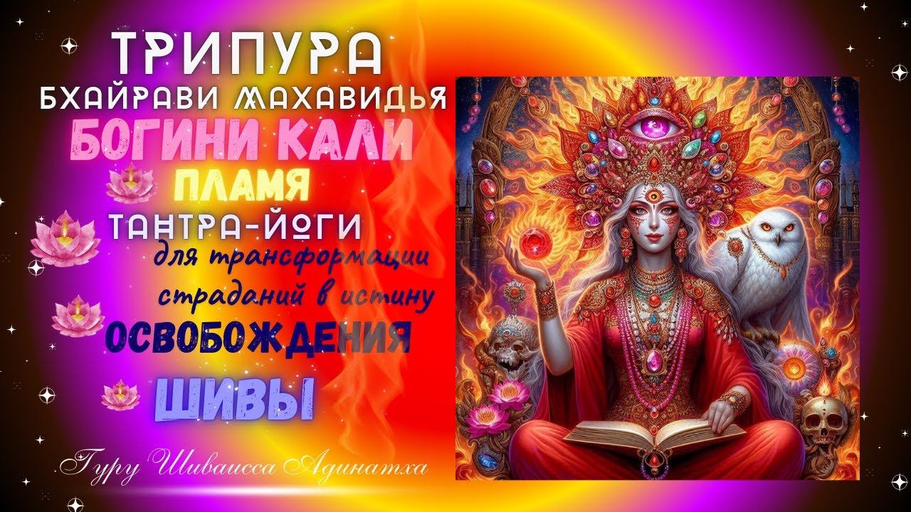 ТРИПУРА БХАЙРАВИ МАХАВИДЬЯ БОГИНИ КАЛИ - Пламя Тантра-Йоги для трансформации страданий в истину