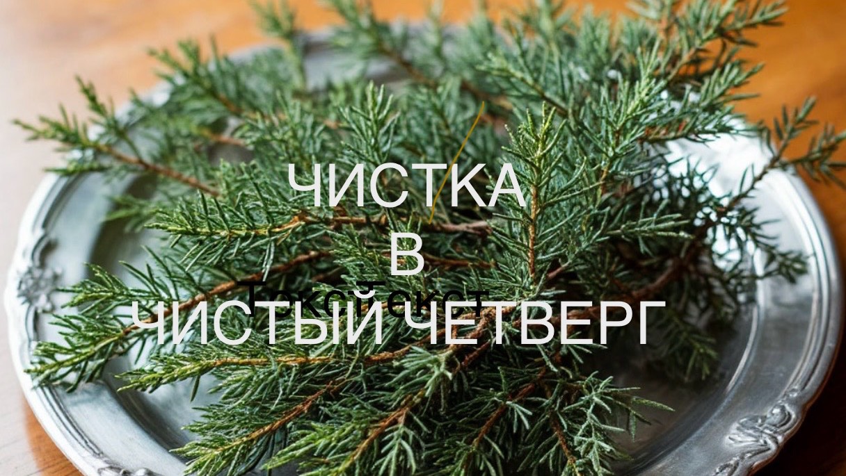 ЧИСТКА «В ЧИСТЫЙ ЧЕТВЕРГ"