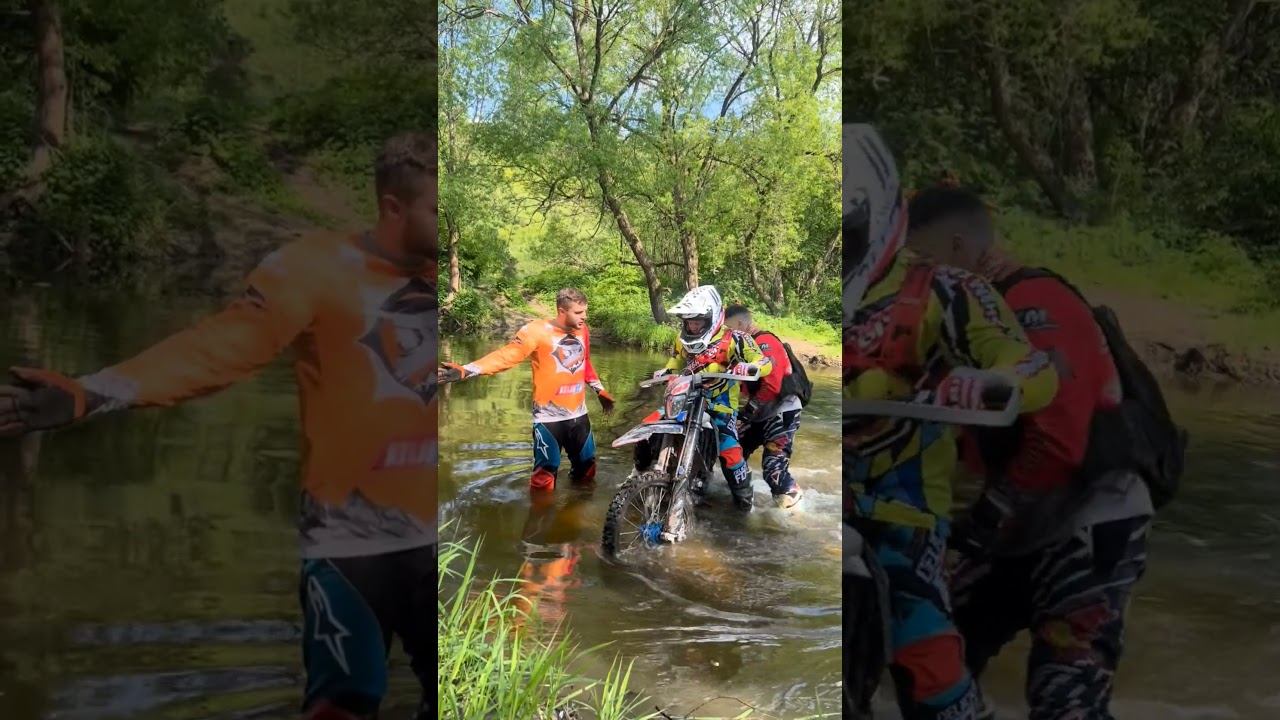 Едем броды по косе #эндуро #enduro #s17 #zm #dirtbike #схибнутые #zmscout