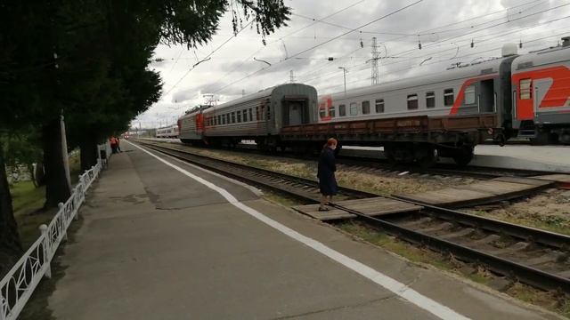 ЭП1-050прибывает с рабочим поездом из Кандалакши 6.07.2020г.!!!