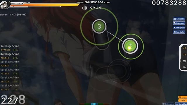 osu! [ Insane ] ClariS X GARNiDELiA ~ clever смотреть онлайн