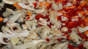 Сырный суп с вешенками и шампиньонами