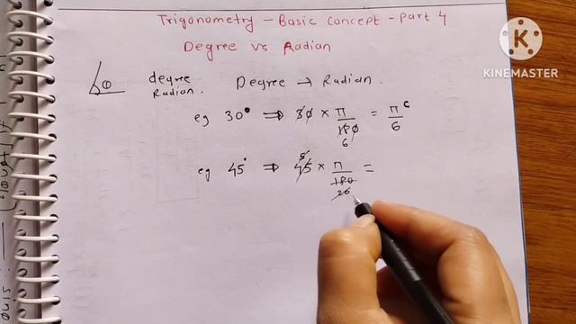 Trigonometry-04//Basic Concept-Part 4//Degree Vs Radian//MSBTE Diploma//Basic Maths//Sem 1