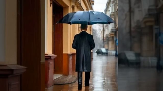 Олег Григорьев: «Человек с зонтом». Стихотворение читает Андрей Субботин