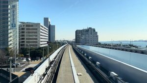 🚆 [4K HDR] Yurikamome Line - Monorail Train Ride From Shinbashi To Odaiba | Tokyo, Japan 🇯🇵