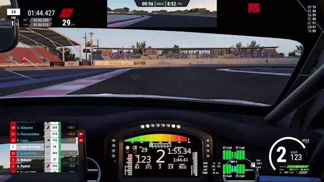 🔥 Assetto Corsa Competizione Paul Ricard превратился в арену скорости! Jaime López де Lerma и NWS e