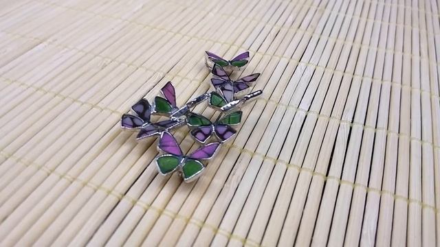 Navia Jewelry Real Butterfly Wing Graphium weiskei Brooch Pendant NB-43W