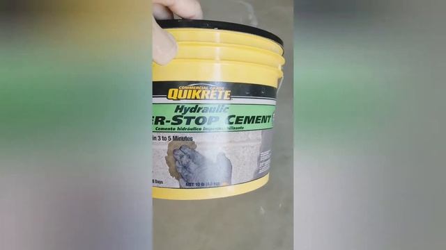 DIY Septic tank outlet leak fix | cracks | leaking water | Hydraulic Cement fixes leaks septicoutle