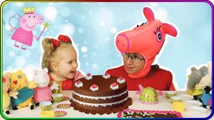 Чаепитие у Пеппы. Пригласили игрушки на день рождения!