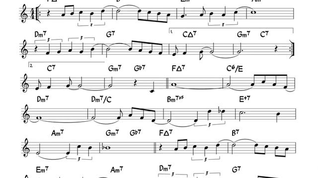 Only Trust Your Heart - Backing + music sheet смотреть онлайн