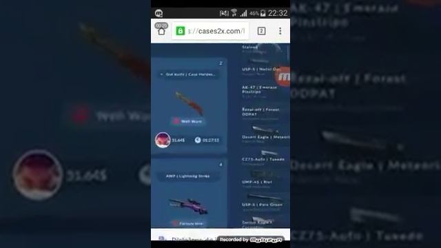 You want easy CSGO knife?:) look at me promo code is down code for free cases down😍⬇⏬