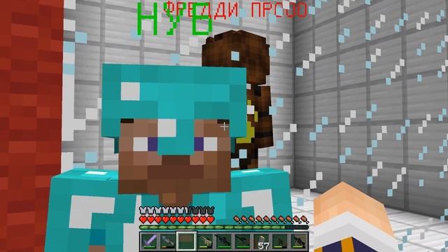 АНИМАТРОНИК ФРЕДДИ НУБА ПРОТИВ АНИМАТРОНИК ФРЕДДИ ПРО В МАЙНКРАФТ ! БИТВА FNAF ТРОЛЛИНГ MINECRAFT смотреть онлайн