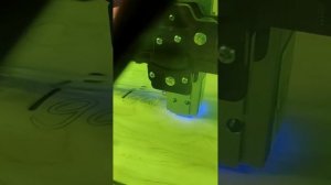 Лазерный модуль на 20 ватт. Вырезаем буквы из фанеры 6мм