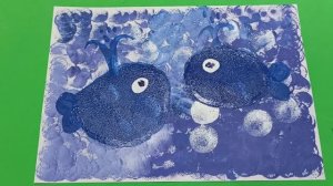 РИСУЕМ ГУАШЬЮ: ДВА КИТА