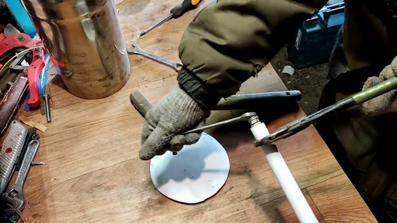 шомпол для чистки дымохода / chimney cleaning device