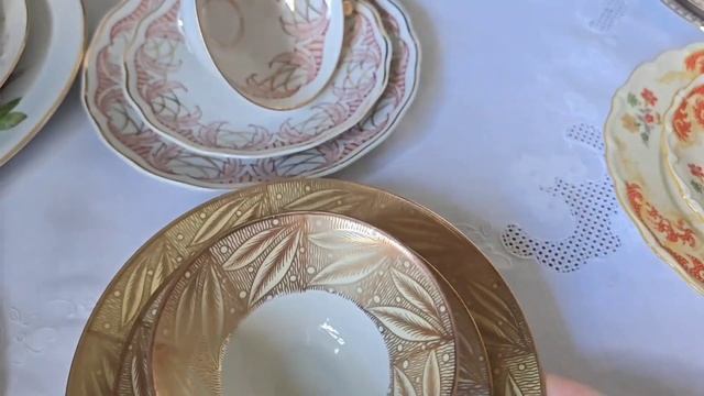 ВОТ ЭТО ДА! ШИК! ОБЗОР ШИКАРНЕЙШИХ ЧАШЕК! ТРОЕЧКИ НА ЛЮБОЙ ВКУС! ГЕРМАНИЯ БАРАХОЛКА ВИНТАЖ ФАРФОР 🇩