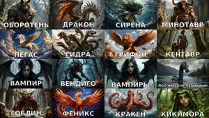 25 Удивительных Мифических Существ, Которые Поражают Воображение! #1