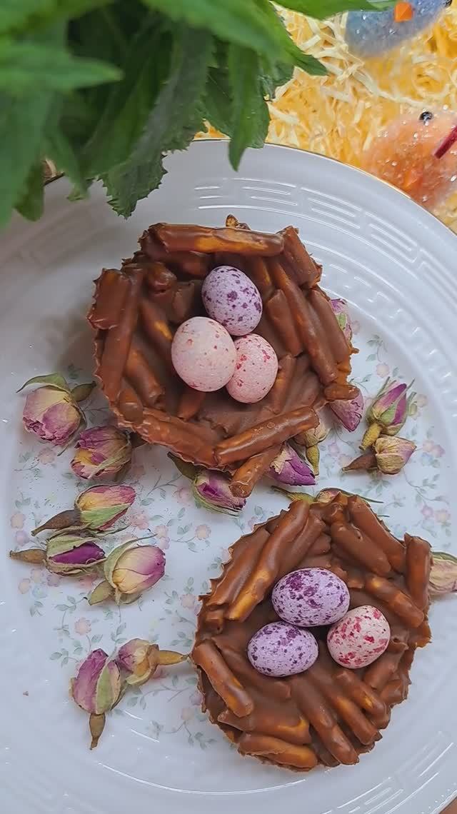 Пасхальные гнёзда! Просто, быстро и очень красиво!😍😍😍