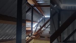 Лебедка для подъëмных ворот. наконец-то установил!!!