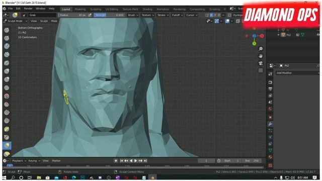 Sculpting A Model Method For Wwe SmackDown! HCTP  Part 2 - Advance Blender Tutorial