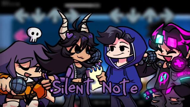 Silent Note but Swirl, Sharv, Neonight and Lylace sings it | Friday Night Funkin' Komi mod смотреть онлайн