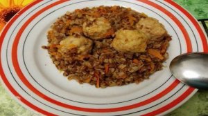 Гречневая каша с мясными шариками в мультиварке