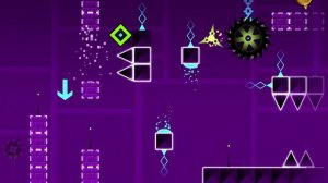 прохождение уровней в игре Geometry Dash!