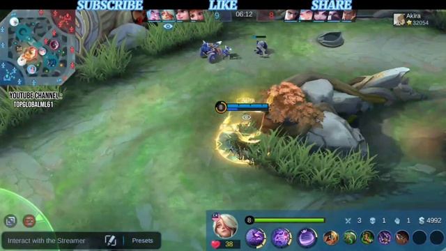 Gameplay Melissa Buffed ! High Damage [ Top 1 Global Melissa ] Akīra - Mobile Legends