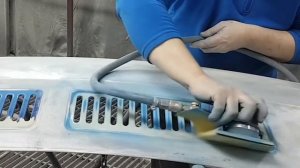 Покраска мокро на мокро автобуса часть 1