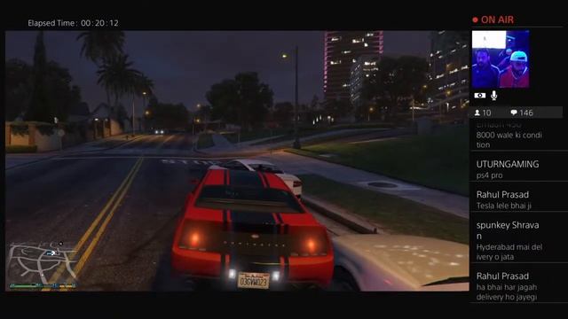 GTA 5 live streaming in game club   GTA 5 game play in PS4 the vishal kumar