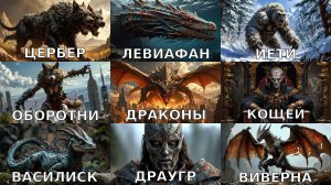 10 Удивительных Мифических Существ, Которые Поражают Воображение! #3