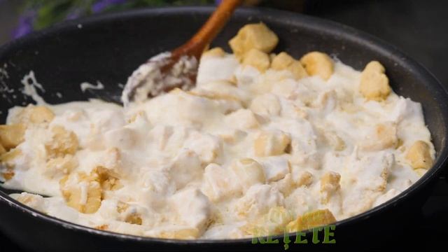 Piept de pui cu smantana si usturoi - Idei de retete